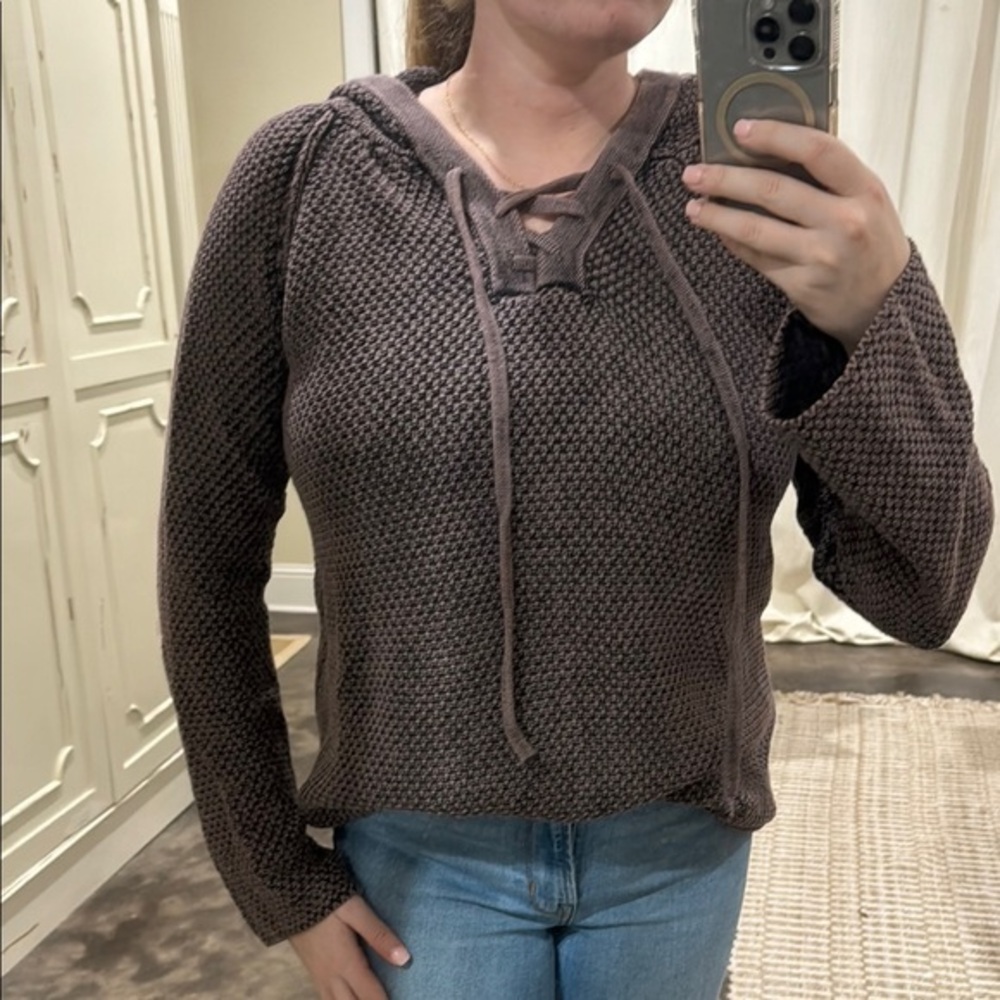 Lizard Thicket Cozy Knit Hoodie Sweater